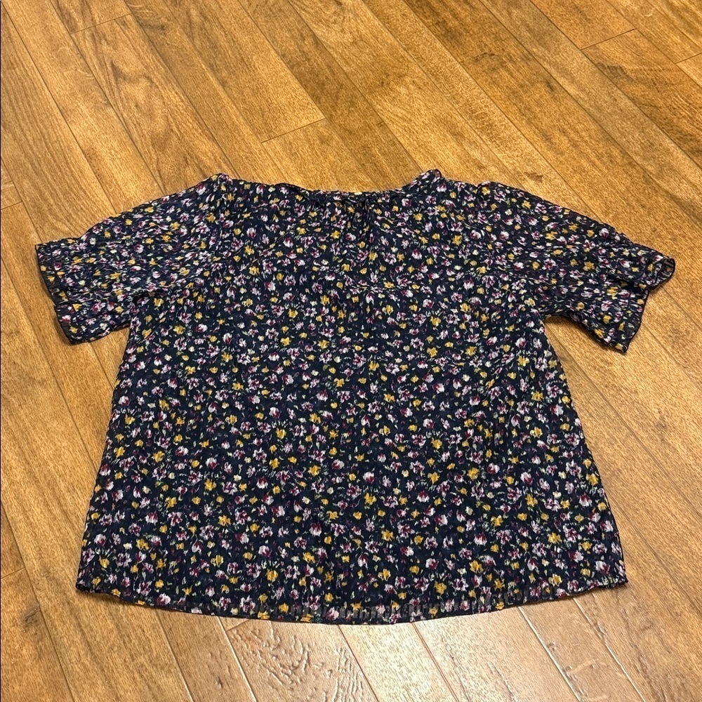 CM🩷 NWT! XL Kaari Blue Multicolor Floral Top - Picture 7 of 10
